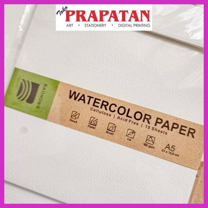 

( SEKOLAH / LUKIS ) DISCOUNT BAOHONG CELLULOSE WATERCOLOR PAPER A6/A5/A4/A3 - 230.300.350GSM (SENI / MENGGAMBAR / ART / KERAJINAN ) PRIVASI AMAN
