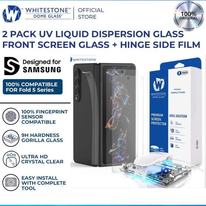 Whitestone Dome Uv Tempered Glass Compatible For Samsung Galaxy Z Fold 4 Glass Fold4 Co