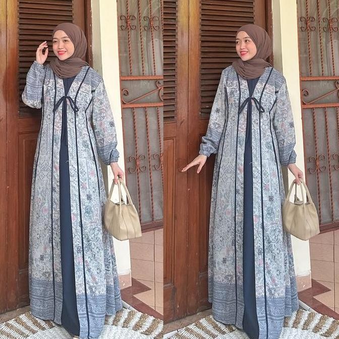 JOLEY CLOTH - ALIA DRESS ABAYA SIMPLE LIONEL RICHIE GAMIS BRIDESMAIDS WANITA MOTIF PRINTING TERBARU 