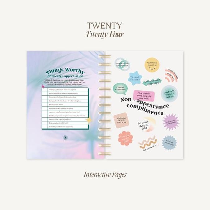 

Paperie Lab - 2024 Weekly Planner Agenda - Spiral Gold Grid