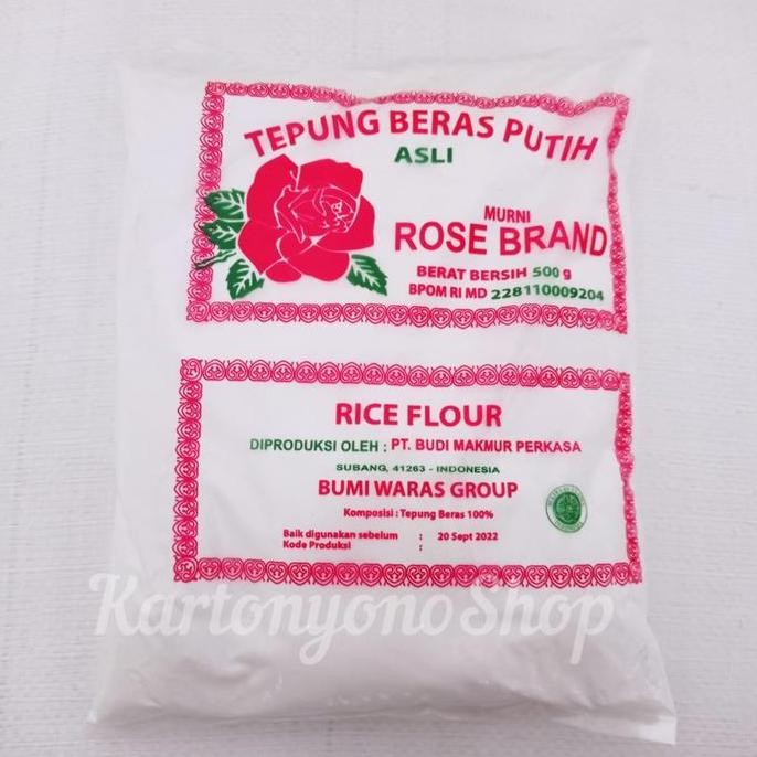 

Tepung Beras Rose Brand 500Gr Per Dus Isi 20 Bks