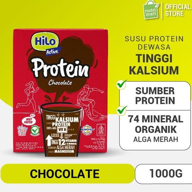 

Hilo Active 1000G Dengan Alga Merah - Chocolate / Vanilla - Susu Tinggi Kalsium Lebih Rendah Lemak - Milk, Dairy