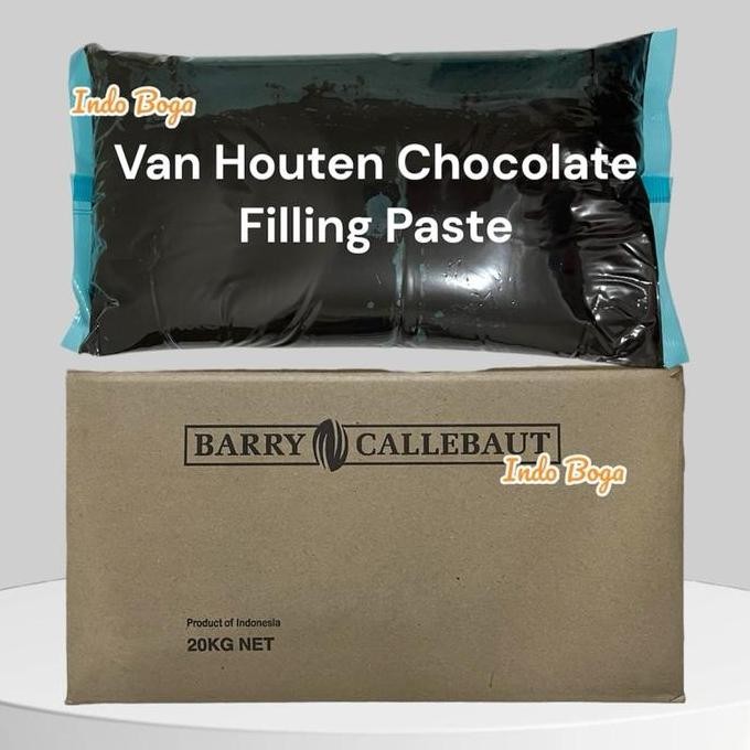 

Kartonan Vhp Dark Compound Chocolate Filling / Sweet Dark Compound Chocolate Filler Van Houten Professional