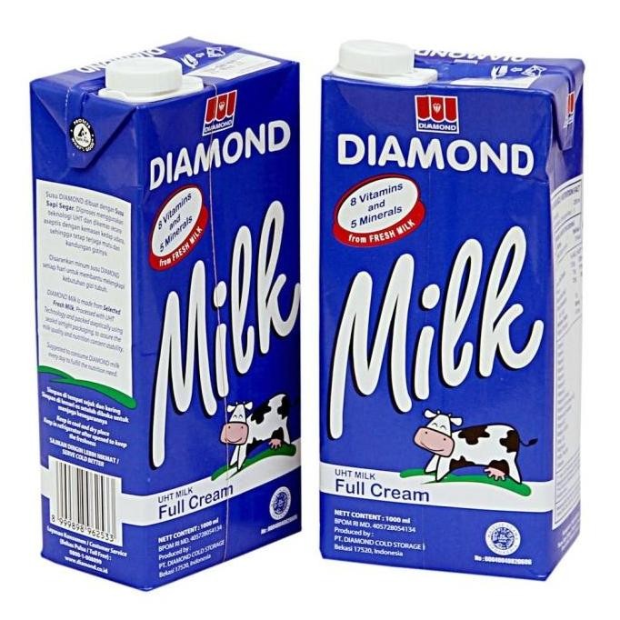 

Susu Uht Diamond Full Cream Plain 1 Dus Isi 12Pcs