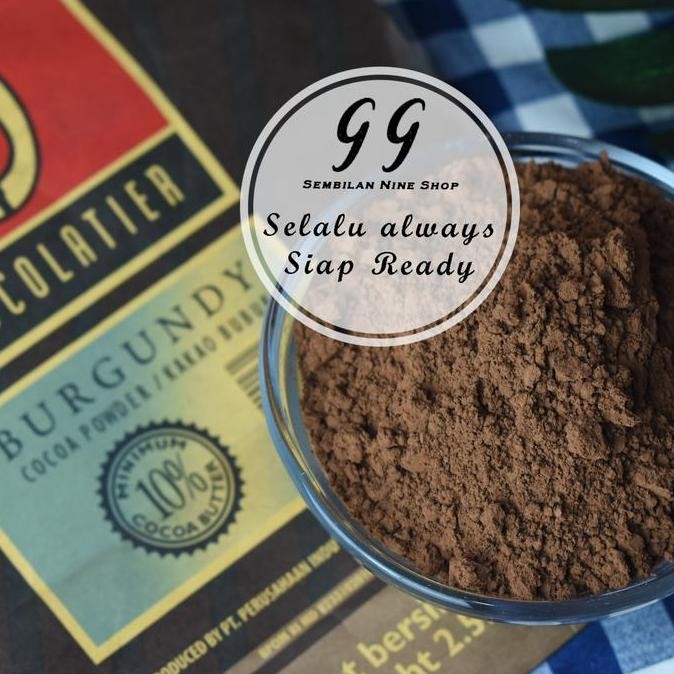 

250 Gram Tulip Burgundy Pure Cocoa Powder Cokelat Coklat Bubuk 10% Fat