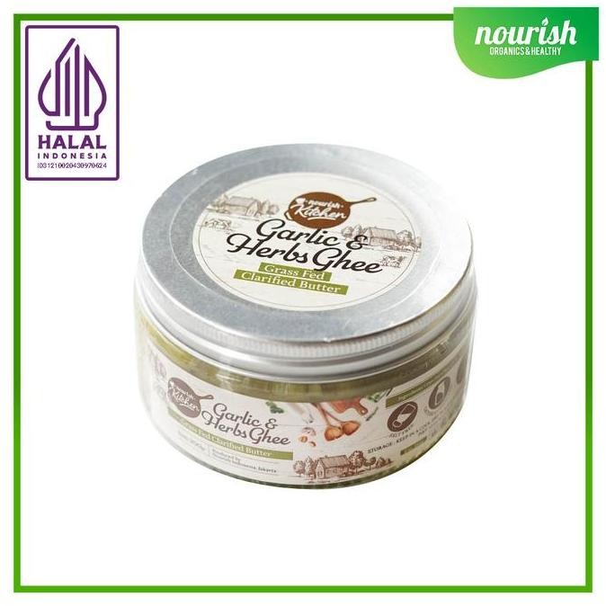 

Ghee Garlic & Herbs (Grass Fed Ghee Clarified Butter) 200 Gr