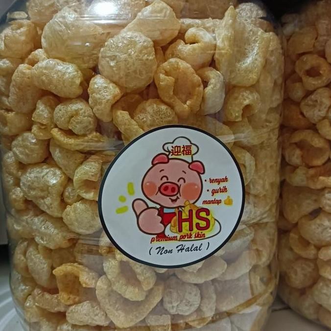 

Kerupuk Kulit Babi Kwalitas Premium Toples 10Liter