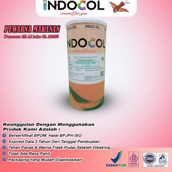 

Pewarna Makanan Indocol Lake Ponceau Ci.16255 (Rc) (Oil Based)