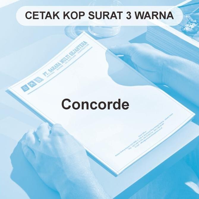 

Cetak Kop Surat A4 - 3 Warna Concorde Putih 90Gr