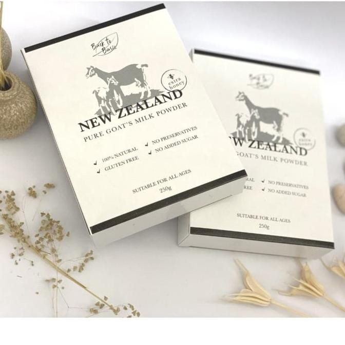 

Back To Basic New Zealand Goat Milk Powder Susu Kambing Bubuk Anjing