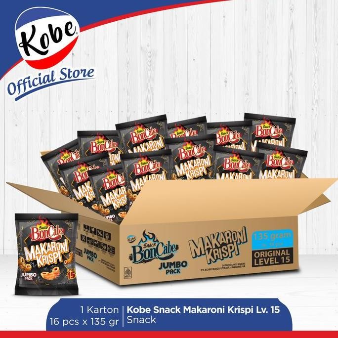 

Snack Boncabe Makaroni Krispi Lv 15 1 Karton Isi 16 Pcs