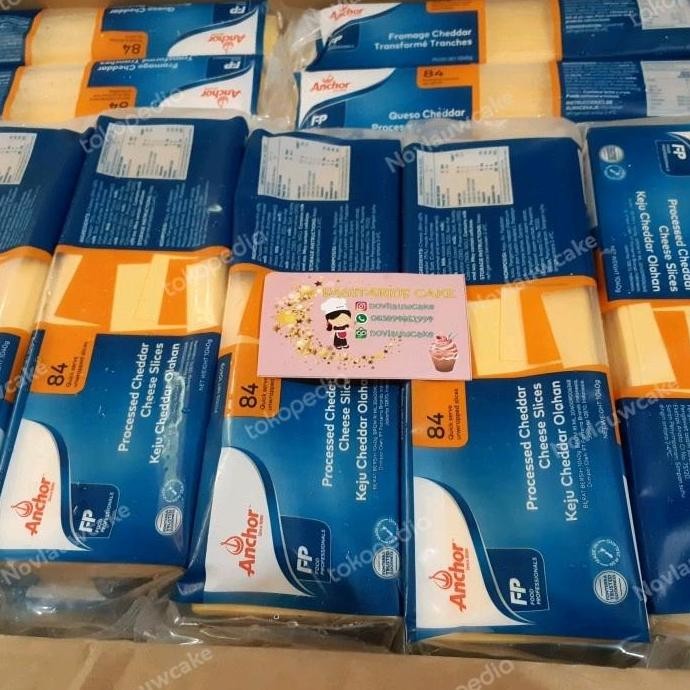 

Keju Leleh Anchor Cheddar Cheese Slices/ Anchor Red Cheddar 84 Slice