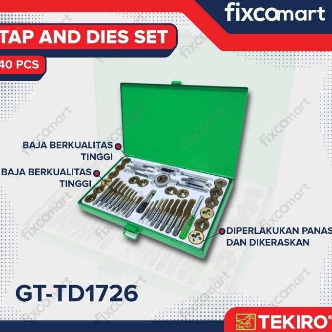 Tekiro Tap & Die Set 40 Pcs