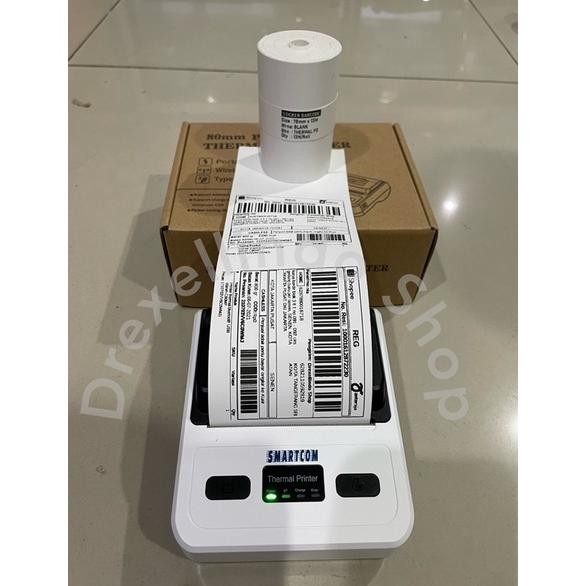 

JH8 Kertas Thermal Label Stiker Continuous 78x50mm / 78x50 panjang 1 roll 13 meter