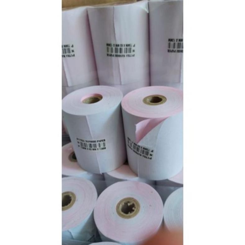 

JH8 Kertas Kasir NCR 2Play Ukuran 75x65mm Paket 10 Roll
