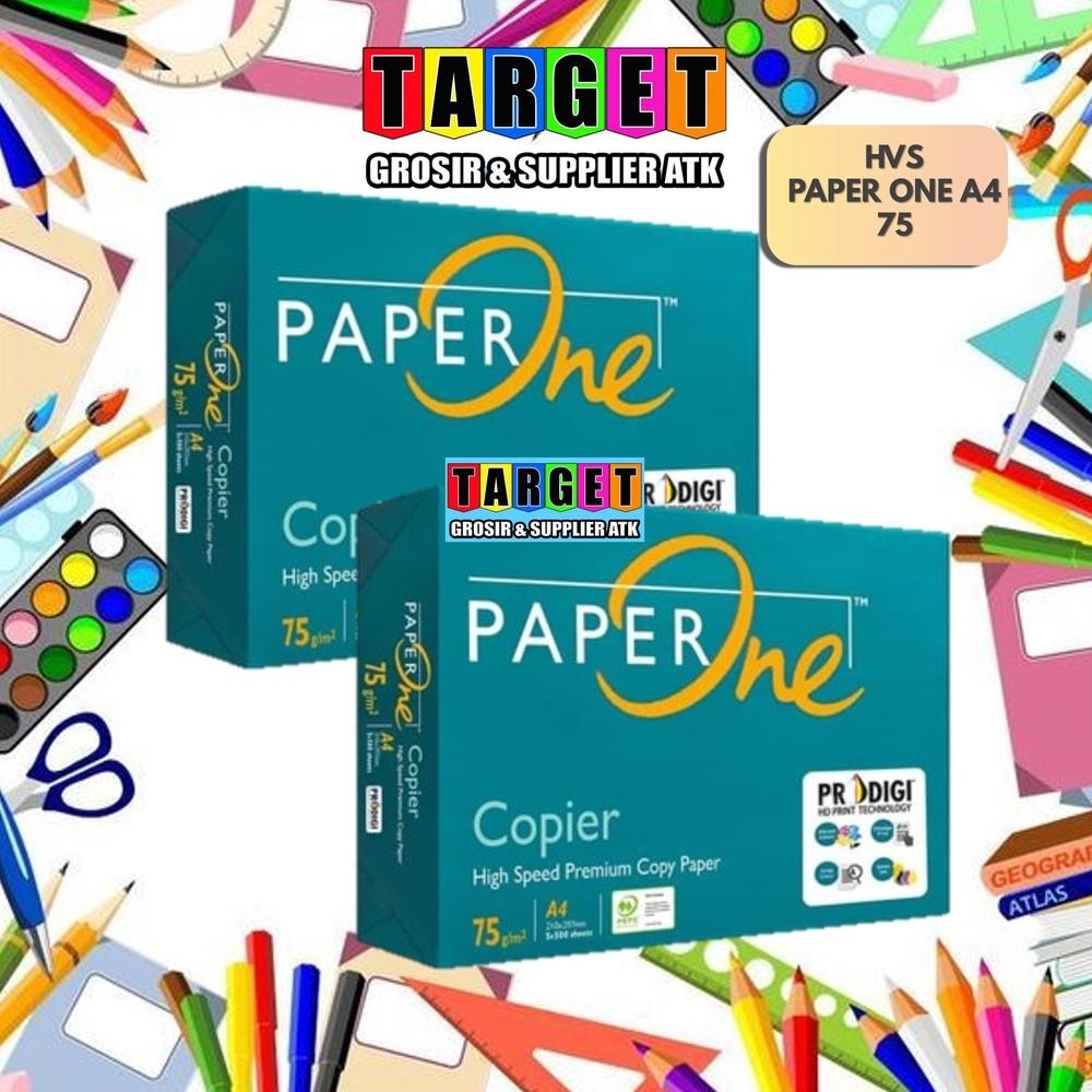 

JH8 Kertas Print Fotocopy PAPER ONE KERTAS HVS A4 / KERTAS PAPERONE 75gr 80gr gram