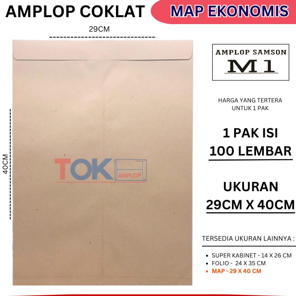 

JH8 Amplop Coklat MAP ( 29x40Cm )