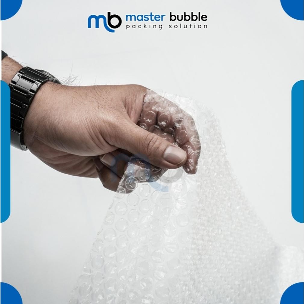 

JH8 Plastik Packing Bubble Wrap Potongan DKM Bening & Hitam 50meter / Pembungkus Paket Online Shop