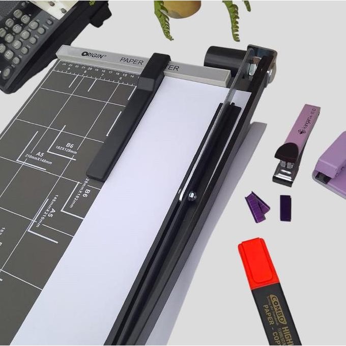 

ready !!! Pemotong Kertas / Paper Cutter Origin F4R Dark Grey