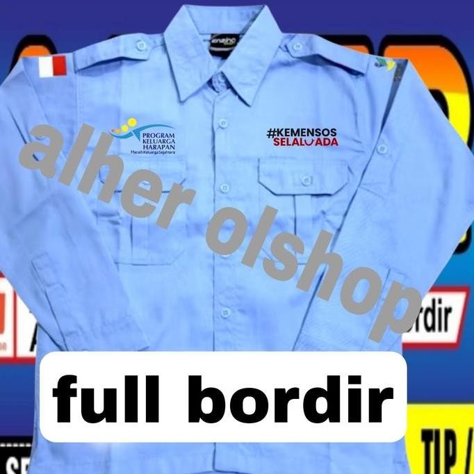 KEMEJA KEMENSOS HADIR KEMEJA PKH KEMEJA KEMENSOS BAJU PKH SERAGAM PKH