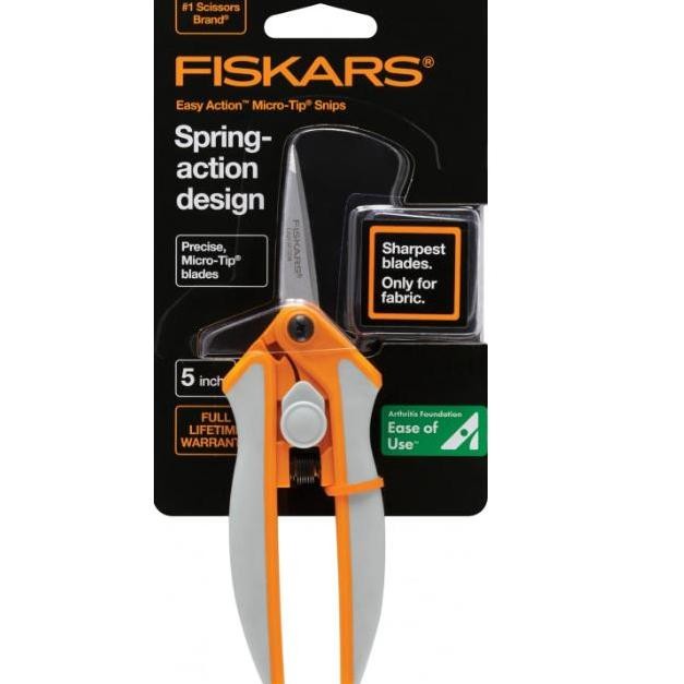 

ready !!! Gunting FISKARS / Easy Action Scissors 5 inch Micro Tip