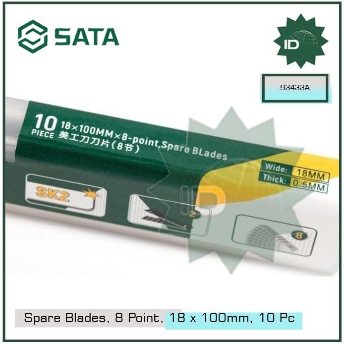 

ready !!! ISI CUTTER 93433A - 10PC. SPARE BLADES, 8-POINT, 18X100 MM SATA