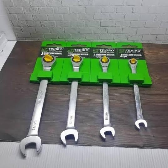 Kunci Ring Pas Rachet Tekiro Panjang uk 12mm - Japan Quality
