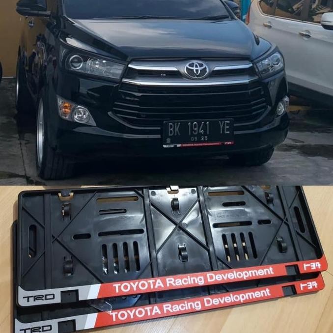 new  dudukan plat nomor mobil Innova TRD