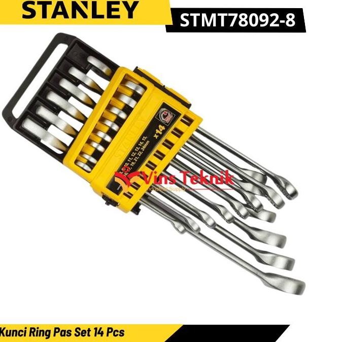 Kunci Ring Pas Set 14 Pcs Combination Wrench Set STANLEY STMT78092-8
