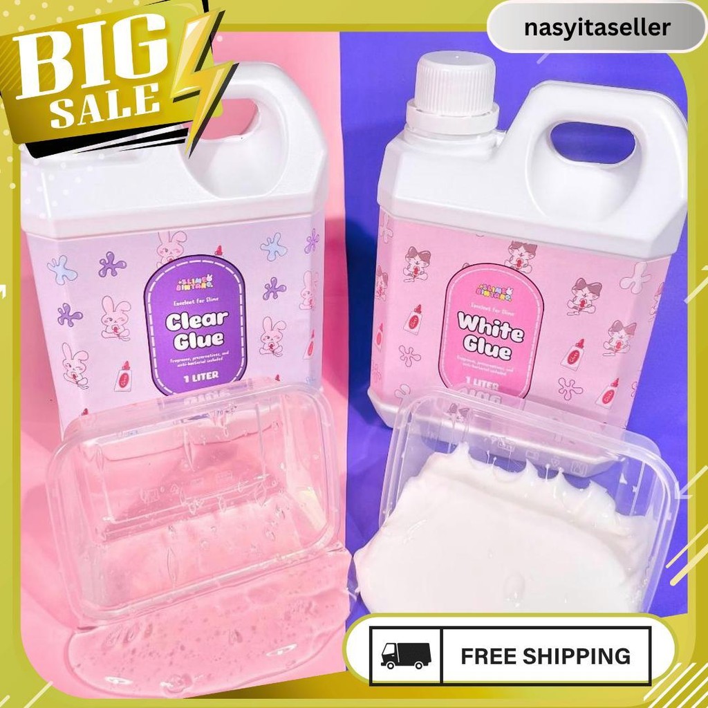 

Magic Glue By Slime Bintaro || Clear Glue || White Glue || White Glue Dan Clear Glue Termurah || Clear Glue Dan White Glue 1 Liter || Clear Slime Lem Bening || White Glue Lem Putih || Lem Untuk Slime 6.6