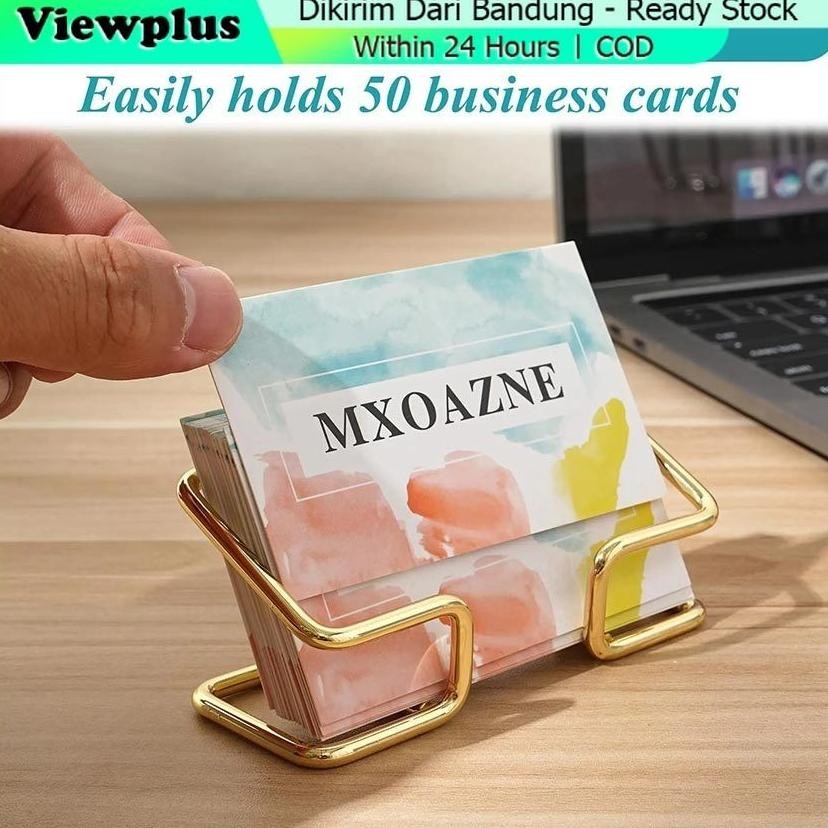 

Stand Kartu Nama Tag Besi - Tempat Kartu Name Card Metal Holder Kotak