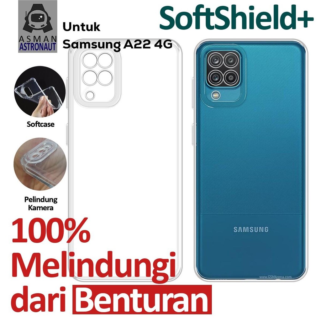 Case Clear Airbag Samsung Galaxy A22 4G Softcase Silikon Transparan