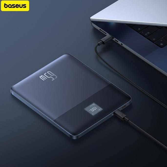 Baseus Blade2 65W Fast-Charging Powerbank 12000Mah With Cable Type C To C 100W - Baterai/Charger Cad