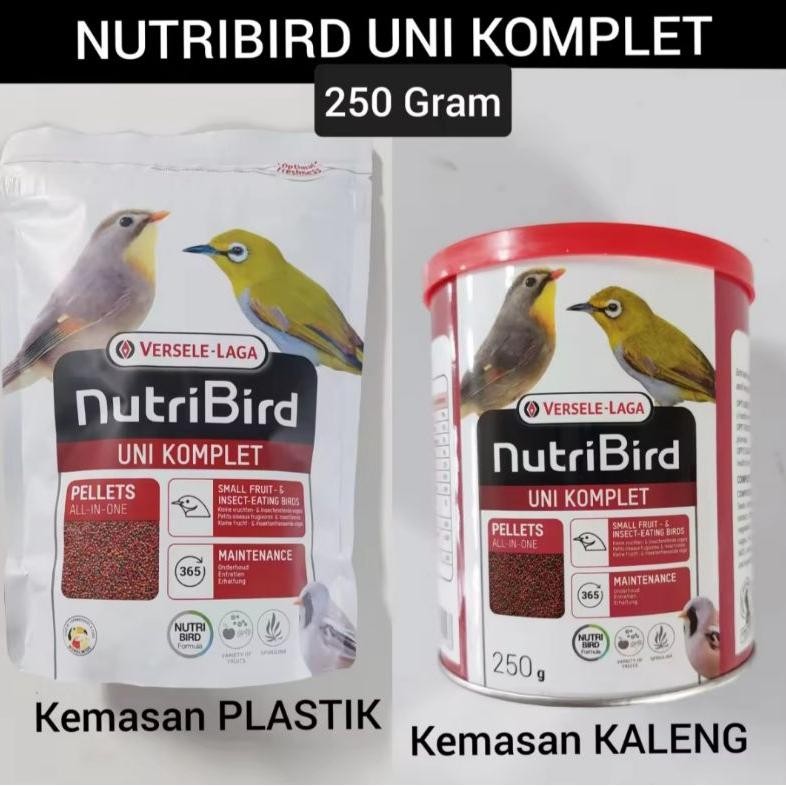 Nutribird UNI pleci versele laga 250gr asli nutri bird uni pakan pleci voer pur impor AST