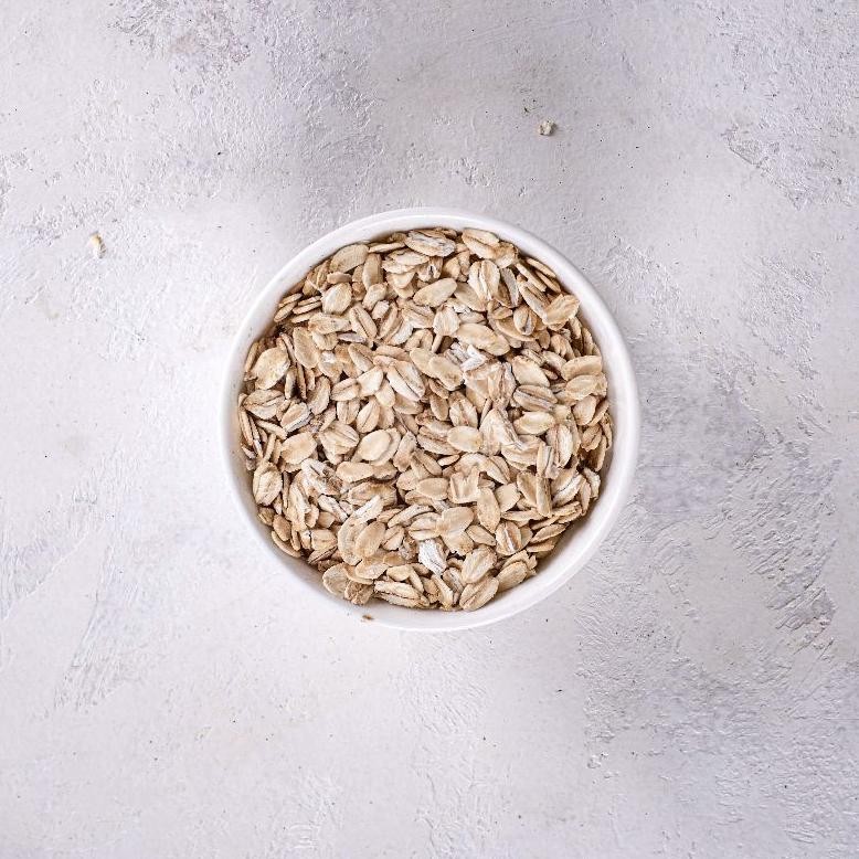 

gha-65 Do86 Rolled Oat Oatmeal Wholegrain Gandum Utuh Kasar 1 kg Natural Premium Alami Original Hemat