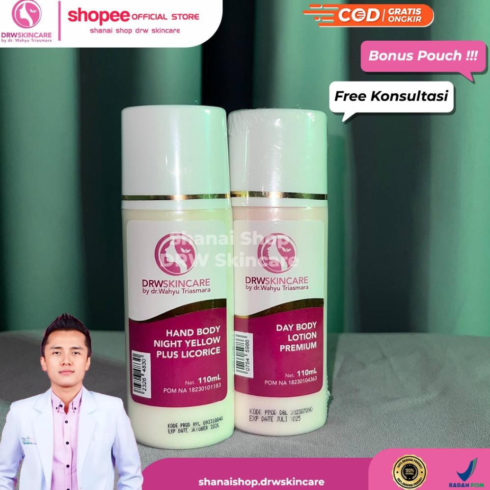PAKET LOTION SIANG MALAM HB YELLOW PENCERAH DRW SKINCARE