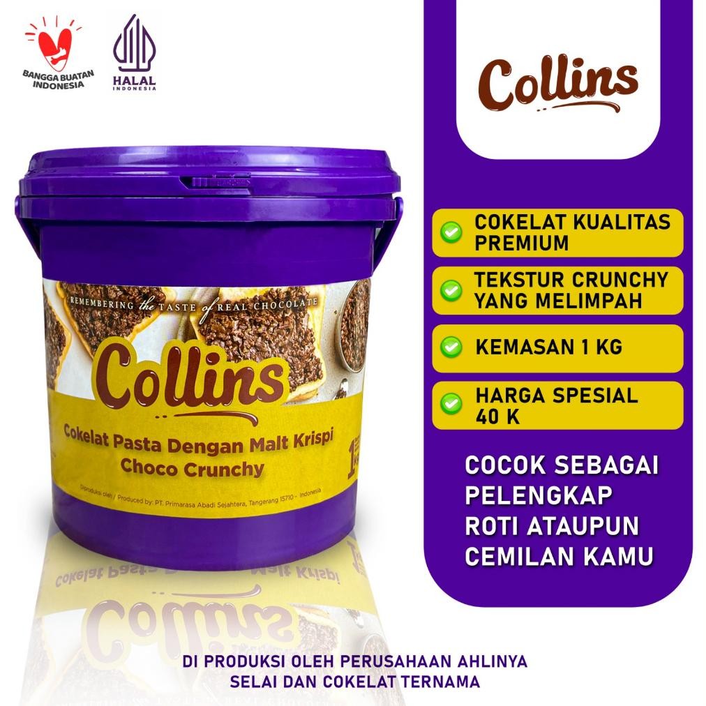 

Ex45 Terlaris! Collins Choco Crunchy 1kg HALAL - SELALU READY Termurah Berkualitas