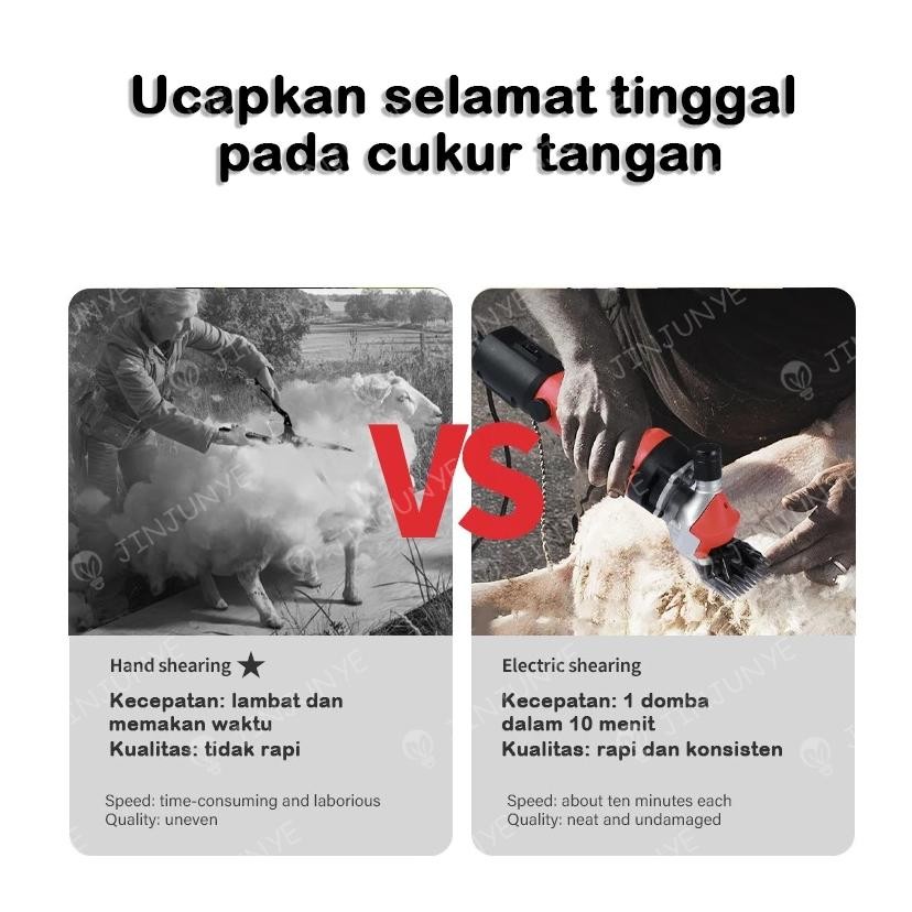 Alat Cukur Pencukur Bulu Domba Kambing Listrik 3500W Alat Potong Rambut Kambing Mesin Pisau Cukur Bu