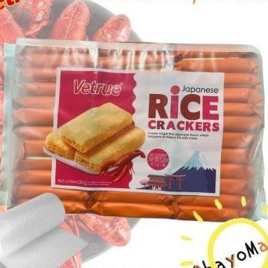 

Vetrue Japanese Rice Craers Hot And Spicy Crayfish Flavor Vetrue Kue Beras Rasa Pedas 300G