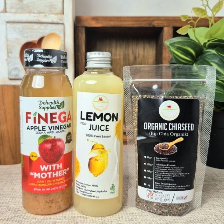 

Bundling Finega Cuka Apel 250Mlsari Lemon 250Mlchiaseed 100Gr