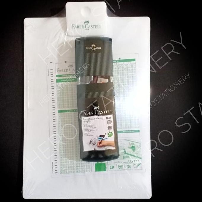 

Paket ujian mantap akrilik + papan jalan faber-castell asli / original WS