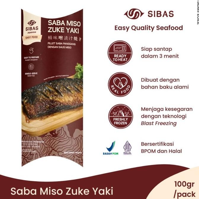 

READY STOK Sibas RTH - Ikan Saba Miso Zuke Yaki Ready To Heat / Ikan Saba Panggang Dengan Saus Miso Siap Saji / Japanase Series Siap kirim