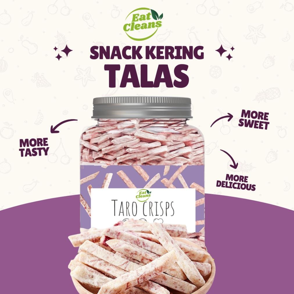 

Keripik Talas Crispy Gurih - Freeze Dried Taro - Cemilan Sehat Kripik Kering - Cemilan Rendah Kalori - Snack Kripik Talas Renyah