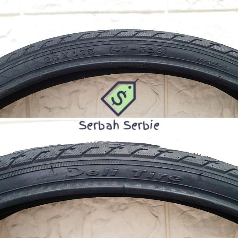 BAN LUAR SEPEDA 26X1.75 SWALLOW DELI TIRE 26 X 175 1.75 26x175 MTB ROAD CITY BIKE FEDERAL TOURING