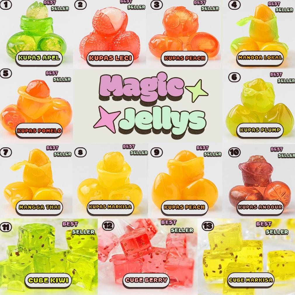 

[Magicjellys] 500Gram Permen Yupi Candy Gummy Jelly Viral [Mix Gabisa Request]
