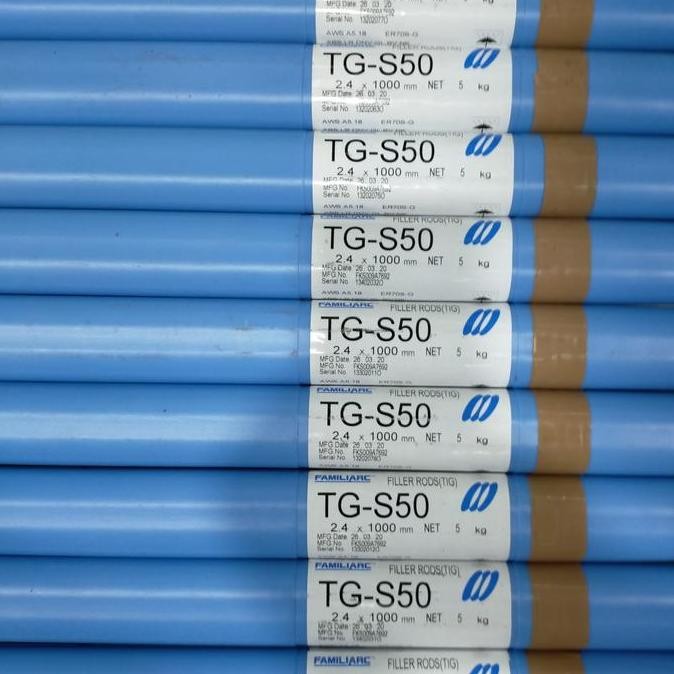 BRG BARU Kawat Las Argon Besi TGS50 2.4mm KOBE / Tig Rod Besi / Filler Argon