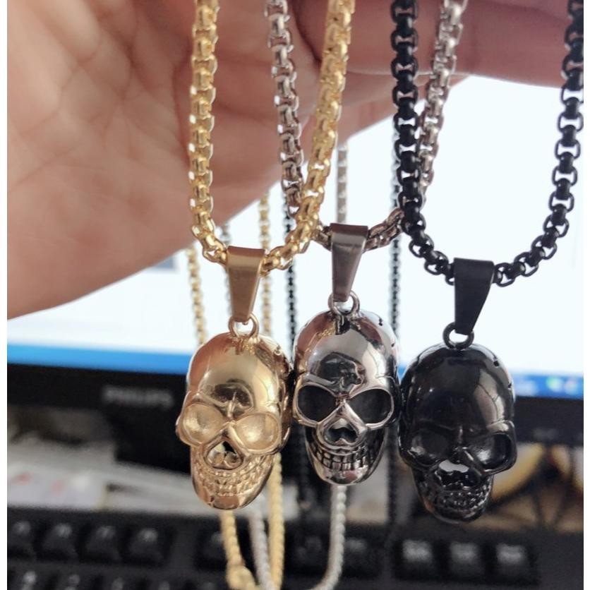 The Goats Dept - Old Skull Necklace Original / tgd904 kalung model tengkorak asli kepala tulang gaya