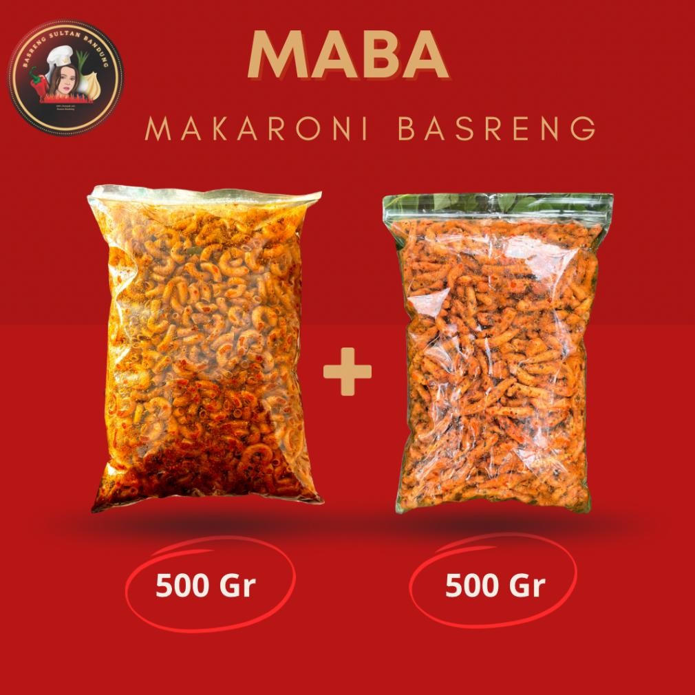 

Bundling Maba -Makaroni 500Gr +Basreng Pedas Daun Jeruk 500Gr