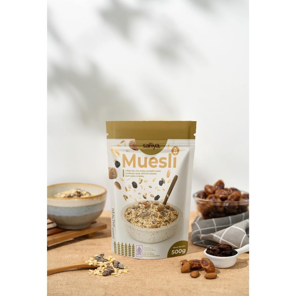 

Viral Muesli Dried Fruit Mix 1 Kg Safiya Sereal Makanan Ringan - Sereal Diet Sehat Alami Oatmeal Ad-532