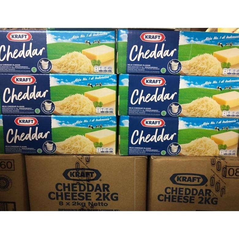

Keju Kraft Cheddar Kemasan 2Kg